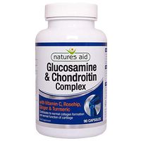Natures Aid Glucosamine 500mg & Chondroitin 100mg Complex 90 Vcaps - 2 Pack