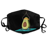 Mouth Mask Yoga Avocado Fashion Earloop Face Mask For Kids Teens Men Women Winter Summer
