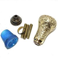 Nautical World Solid Cast Brass Handle Cane Solid Brass Inlay Great Handle Hardware Set