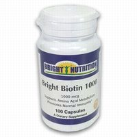 Bright Biotin 1000-1000 mcg - 100 Capsules