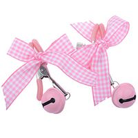 Nípplé Clamp Bell Bow Single Stainless Steel Brêast Clip Silicone Head Butterfly As a Gift Pàpilla Stímulator Vágínálne Erótic Massager Passionate Moment 1 Pair (Pink)