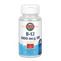 KAL B-12 1000 mcg Sustained Release | Healthy Metabolism, Energy, Nerve & Red Blood Cell Support | Vegetarian | Lab Verified | 50 Tablets