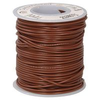 Hookup Wire 1C Brown 100' 24 AWG Stranded PVC UL1007/UL1569