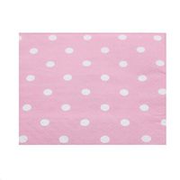 Youmewell Disposable Paper Beverage Napkins Pink Polka Dot 60 Count