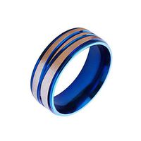 Festnight Medical Weight Loss Ring Simple Stainless Steel Magnetic Therapy Fashion Magnetic Healthcare Finger Ring