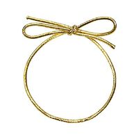 Stretch Loops for Crafts and Easy Gift-Wrapping (22 INCHES, Gold)