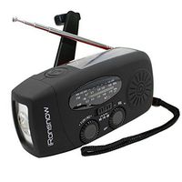 [Upgraded Version] iRonsnow IS-088+ [1000mAh] Solar Hand Crank Radio AM/FM/NOAA/WB Weather Emergency Radio, Dynamo LED Flashlight Power Bank for iPhone/Android Smart Phone (Black)