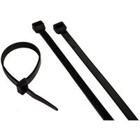 14.5" Ultraviolet Black Nylon Cable Ties [Set of 100]