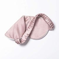 Tim&Tina Silk Sleep Mask Comfortable Blindfold Eye mask Adjustable (Pink Both Sides (Silk Filled))