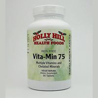 Holly Hill Health Foods, Iron Free Vita-Min 75, 90 Tablets