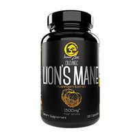 Inner Zen Lion's Mane Organic Mushroom Extract 1500mg 120 Capsules, Nootropic, Antioxidant, Mental Focus, Supports Cognitive Health (1)