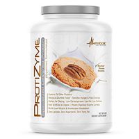 Metabolic Nutrition, Protizyme, 100% Whey Protein Powder, High Protein, Low Carb, Low Fat Whey Protein, Digestive Enzymes, 24 Essential Vitamins and Minerals, Butter Pecan Cookie, 5 Pound (ser)