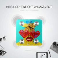 Cute Cartoon Cactus Scales Weight Smart Fitness Body Fat Analyzer Tracks 8 Key Compositions Analyzer Sync with Fitness Apps 400 Lbs