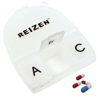Reizen 4-Compartment Pill Box, one Oversized and Three Regular Sized compartments