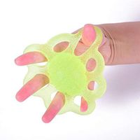 Uplord Household Silicone Grip Ball,Silicone Grip Ball Rehabilitation Training Finger Palm Hand Grip Strengthener Finger Exerciser Extrusion Grip Ball Stress Relief (Yellow)