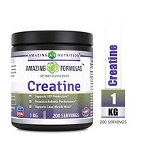 Amazing Formulas Creatine Powder - 1 KG (2.2 Lb), 200 Servings - Supports ATP Production, Promotes Athletic Performance and Supports Lean Muscle Mass