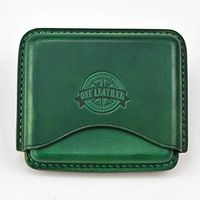 One Leather Genuine Leather Handmade Cigarette Case,Ideal Gift for Smoker,Exquisite and Portable Carrying W1824-28 (Green)