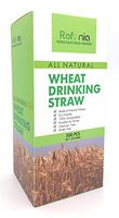 Refonia All Natural Compostable Wheat Drinking Straws - 8.5 inch - 500 count Bulk Heavy Duty for Business - Biodegradable, Gluten/BPA Free, Disposable - Alternative to Paper. Best for Soda and Alcohol