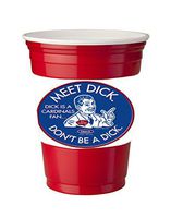 4 Pack of Vinyl Decal Stickers for Disposable Cups/Chicago Baseball Fans Don't Be a Dick