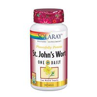 Solaray St. John’s Wort Aerial Extract One Daily 900mg | Standardized w/ 0.3% Hypericin for Mood Stability & Brain Health Support | Non-GMO | 60 Ct