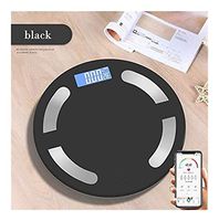 Lfsp Portable Body Fat Weight Scale Round Bathroom Scales, Body Fat Scale Floor Electronic Smart Digital Human Scale Bluetooth Body Fat Monitor