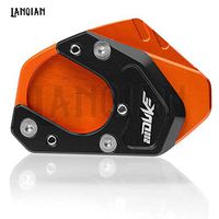 Frames & Fittings for KTM Duke 125 200 2012-2016 2017 2018 Motorcycle Accessories Side Stand Enlarger CNC Kickstand Enlarge Plate Extension Pad - (Color: 200 Duke)