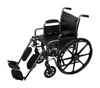 K2 Basic Wheelchair with 18"Wx16"D Seat, Elevating Legrests- MDS806300EV