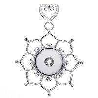 2017 NEW Crystal Alloy Pendant for Fit Noosa Necklace Snap Chunk Button A99 Woman Pretty Bright Cute Stylish Jewerly Women Womens Beads Comfortable Best