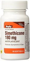 Simethicone 180mg Softgels Anti-Gas Generic for Phazyme Ultra Strength 60 Gelcaps per Bottle Pack of 2 Total 120 Gelcaps