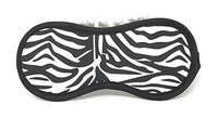 Satin Sleep Mask (Black and White Print)