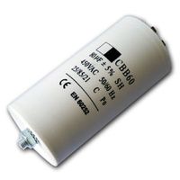 Spares2go Universal Appliance Motor Start Run Capacitor Microfarad 80UF (Spade Connector/Tags)