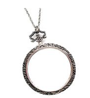 6X Magnifying Glass Necklace Mini Portable Retro Pendant Magnifier Necklace HD Lens Glass Lenses for Student Old Man Reading