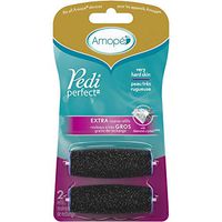 Amope Pedi Perfect Electronic Foot File Refills, Extra Coarse 2 ea (Pack of 3)