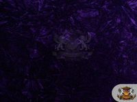 Velvet Crushed EGG Plant Upholstery Fabric Sold By the Yard
