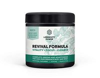 Revival Formula, Complete Green+ Superfood and Herbal Extract Blend for High Performance Body and Brain, 15 Servings, 60g (2.1oz)