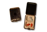 Budd Leather Stainless Steel Pill Box with Engraving Box