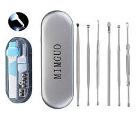 Ear Wax Removal Kit,Electric Ear Cleaner Stainless Steel Ear Pick Scoop Ear Wax Removal Combination Set Ear Cleaning Tool Curette for Kids Adults