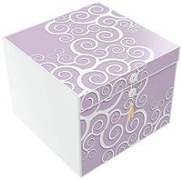 EZ Gift Box Rita Calypso 10x10 Decorative Valentines Gifts Pops Up in Seconds Comes with Gift Tag and Tissue Paper - No Glue or Tape Required