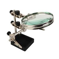 Desk 5X Magnifying Glass with HD Lens for Book Reading, Jewelry Identification, Watches, DIY Crafts Carving and Repair, Black, 90 * 90mm