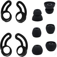 10 Pcs Earbud Rubber Tips for Beats/Beats X, Replacement Earplug Sleeve,Urbeats 3.0 Ear Cap，Clean，Noise Reduction（Black）