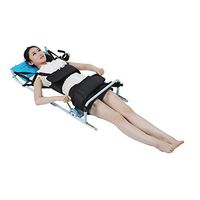 XUM Lumbar Traction Bed,Home Use Cervical Spine Extension Stretcher Device,Relieve Cervical and Lumbar Fatigue,Black