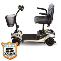 ShopRider Dasher Power Mobility 4-Wheel Scooter with 5 Year Extended Warranty (Pewter)