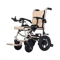 WDWL Electric Wheelchair Front and Rear Dual Control Aluminum Alloy Portable Folding Elderly Disabled Wheelchair WD