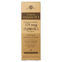 Liquid Vitamin D3 (Cholecalciferol) 125 mcg (5,000 IU) - Natural Orange Flavor - 2 Ounces