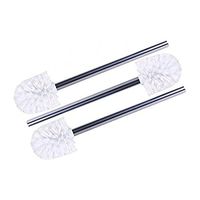 ROSENICE Toilet Bowl Brush Stainless Steel Bathroom Cleaning Toilet Brush Head 3 Pack