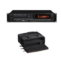Tascam CD-RW901MKII Professional CD Recorder/Player with Proprietary TEAC Tray-Loading Transport, Gapless Recording, MP3 Playback - with Gator Cases GSR-2U Studio 2 Go Carrying Case