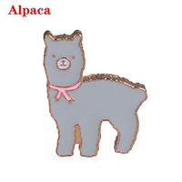 Alpaca Cat Enamel Pin Toast Cactus Brooch Lapel Shirt Cartoon Jewelry Gift New Beauty Girls Jewerly Cheap Style Womans Accesories Delicate | Pattern - alpaca