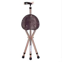 Walking Stick Disabledcrutch Cane Stool Elderly Ultra-Light Thick Anti-Slip Feet Non-Slip Seat Plate Ergonomic Design Portable Everyday Use Aluminum Alloy+Rubber