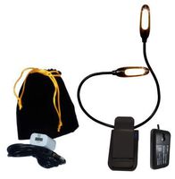 Eye Care Book Light - Rechargeable Reading Lamp for Bed - 3 Brightness Levels - Unique Low Battery Alarm, Charging & Battery Status Indicators - Bonus: 78" USB Cable, Travel Bag & Dual Charger