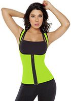 WANGWEN Sports Shapewear Perspiration Body Shaper Hot Thermal Neoprene Sweat Slimming Vest with Front Zipper for Weight Loss